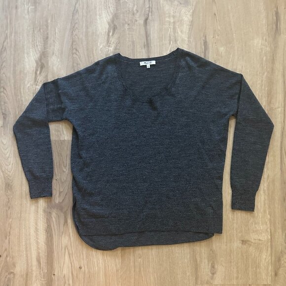 Madewell Sweaters - Madewell Scoopneck Sweater in Grey - S